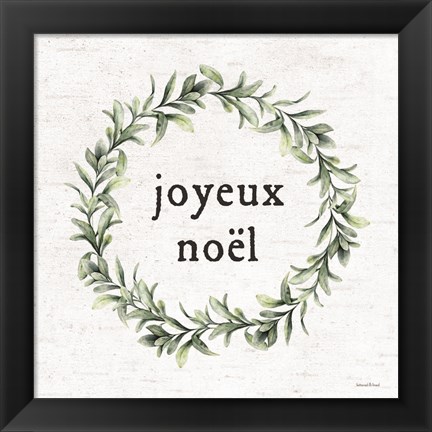 Framed Joyeux Noel Print