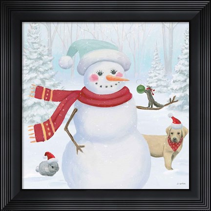 Framed Dressed for Christmas III Crop Print
