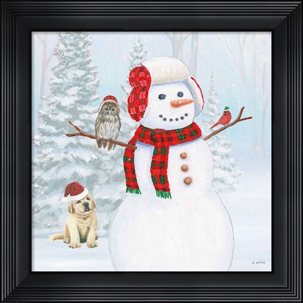 Framed Dressed for Christmas II Crop Print