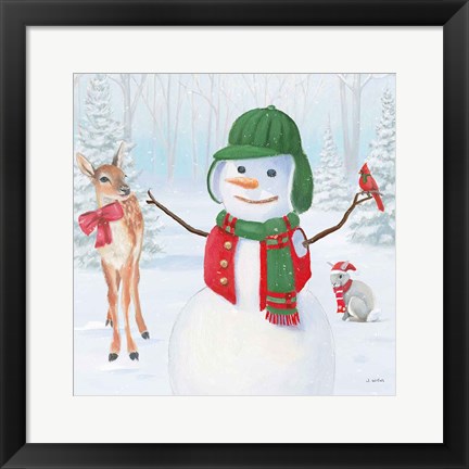 Framed Dressed for Christmas I Crop Print