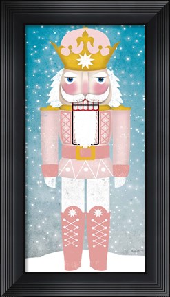 Framed Nutcracker III Blush Print