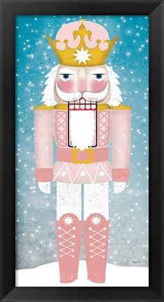 Framed Nutcracker III Blush Print