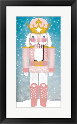 Framed Nutcracker III Blush Print