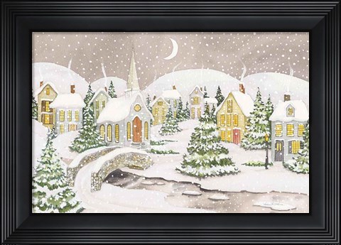Framed All is Calm All is Bright Light Print
