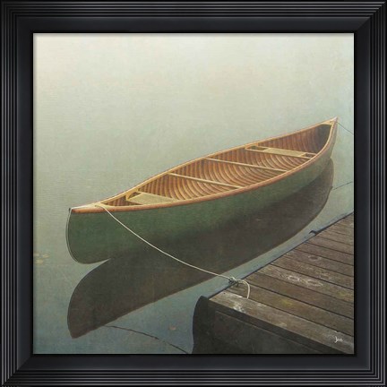 Framed Calm Waters Canoe II Print