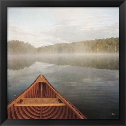 Framed Calm Waters Canoe I Print