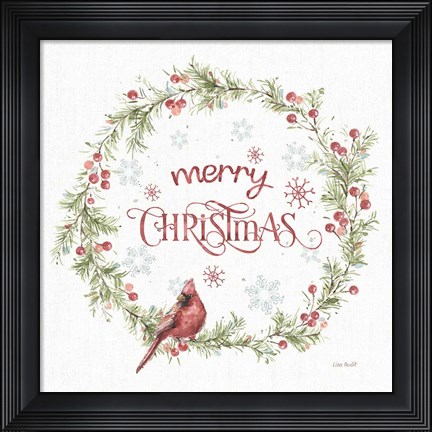 Framed Christmas Weekend VI Merry Christmas Print