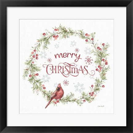 Framed Christmas Weekend VI Merry Christmas Print