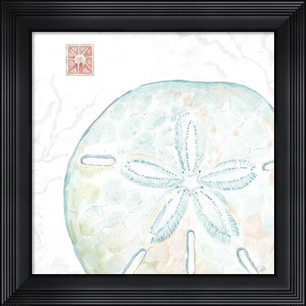 Framed Delicate Sea IX Print