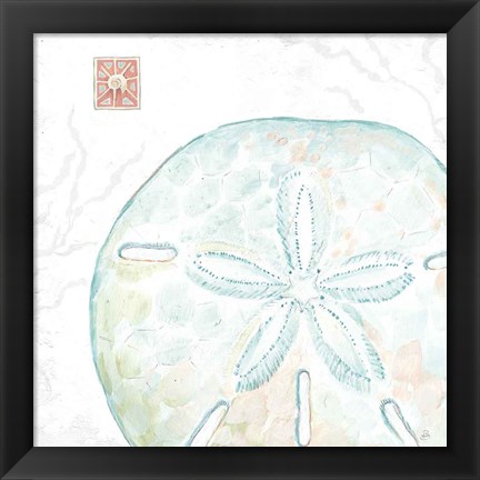 Framed Delicate Sea IX Print