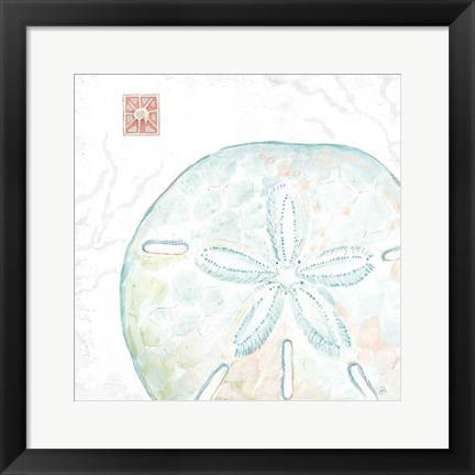 Framed Delicate Sea IX Print