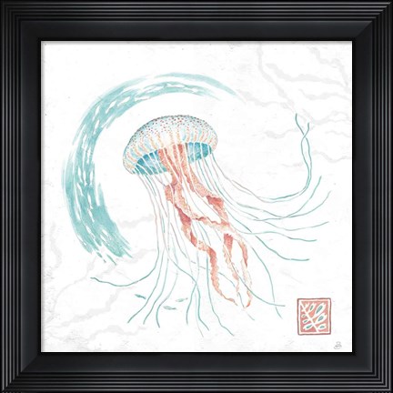 Framed Delicate Sea IV Print
