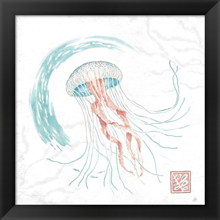 Framed Delicate Sea IV Print