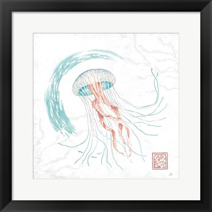 Framed Delicate Sea IV Print