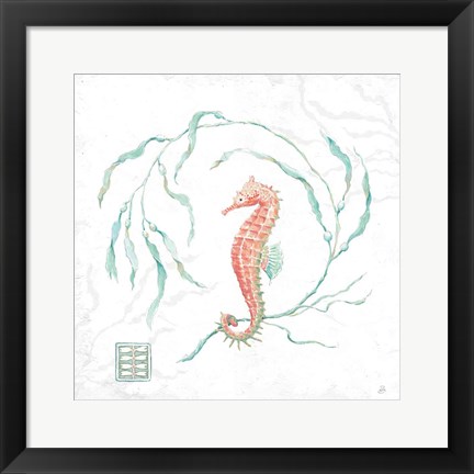 Framed Delicate Sea III Print