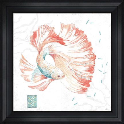 Framed Delicate Sea II Print