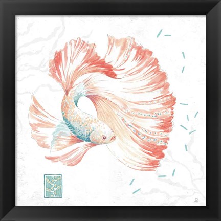 Framed Delicate Sea II Print