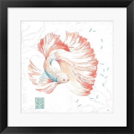 Framed Delicate Sea II Print