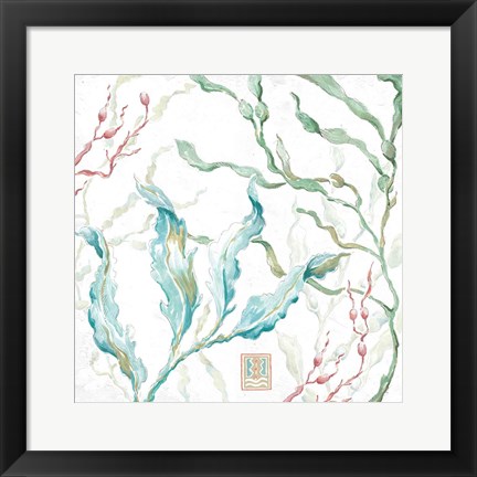Framed Delicate Sea XI Print