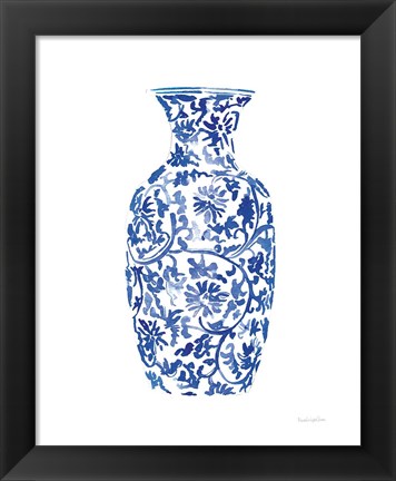 Framed Chinoiserie Vase II Print