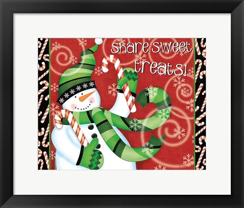 Framed Sweet Holidays I Print