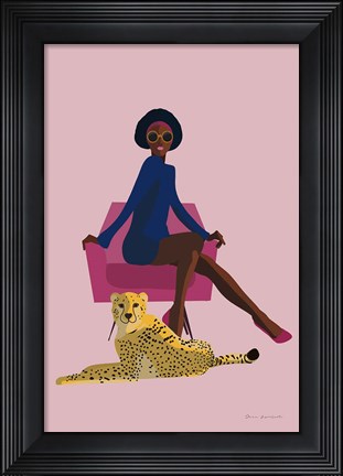 Framed Wild Lounge II Grandeur Print