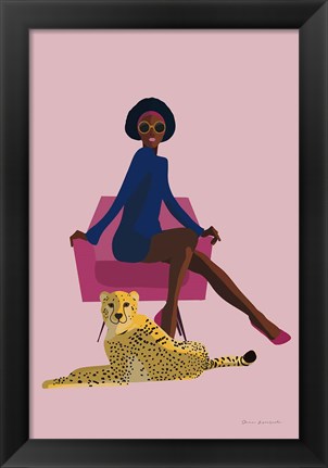 Framed Wild Lounge II Grandeur Print