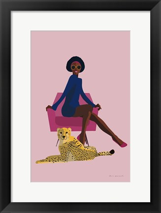 Framed Wild Lounge II Grandeur Print