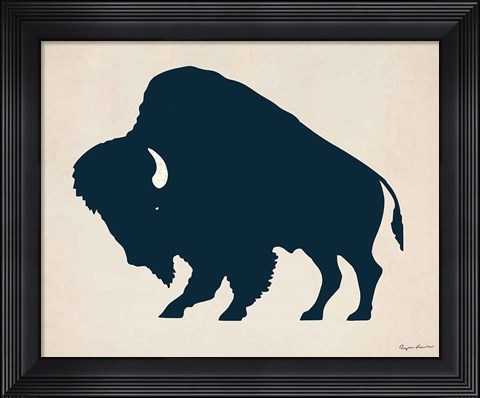 Framed Buffalo Bison I Print