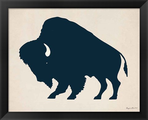 Framed Buffalo Bison I Print