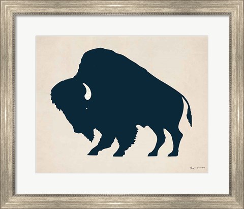 Framed Buffalo Bison I Print