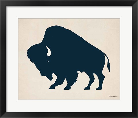 Framed Buffalo Bison I Print