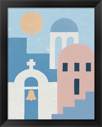 Framed Santorini Summer II Print