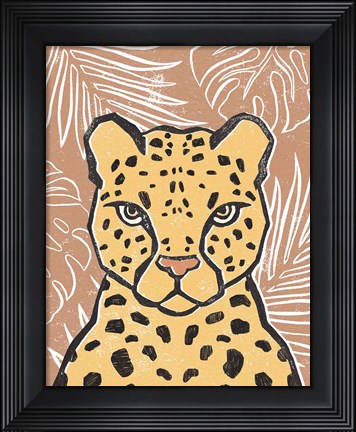 Framed Jungle II Terracotta Print