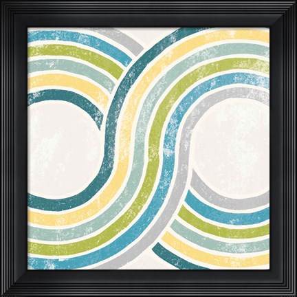 Framed Over the Rainbow II Green Print