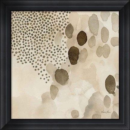 Framed Natural Abstract II Crop I Print