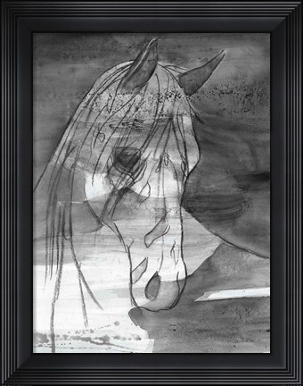 Framed Moonlight BW Print