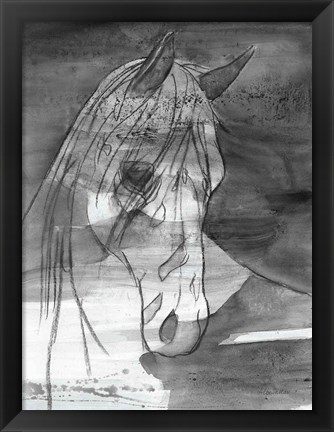 Framed Moonlight BW Print