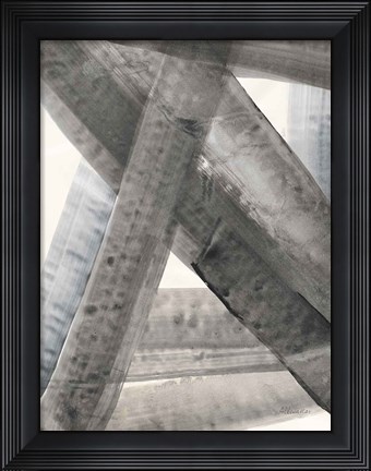 Framed Under the Bridge II Blue Gray Print