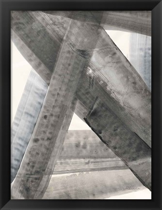 Framed Under the Bridge II Blue Gray Print