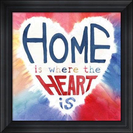 Framed Rainbow Love II Print