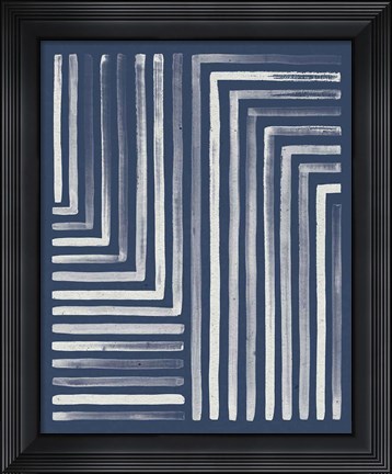Framed Blue Sunset III Print