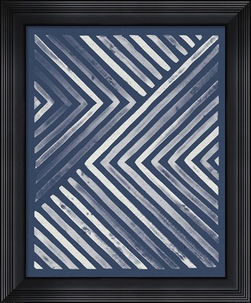 Framed Blue Sunset I Print