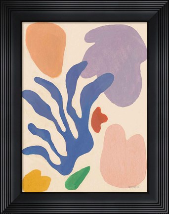 Framed Honoring Matisse Warm Print