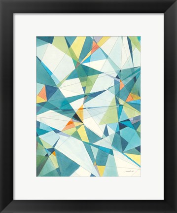 Framed Prism I Oasis Print