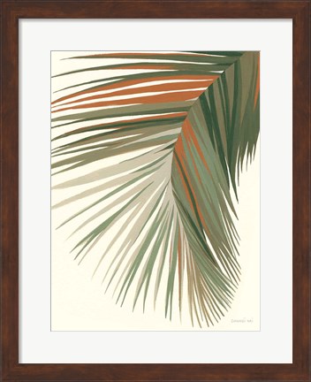 Framed Retro Big Leaf II Reversed Print