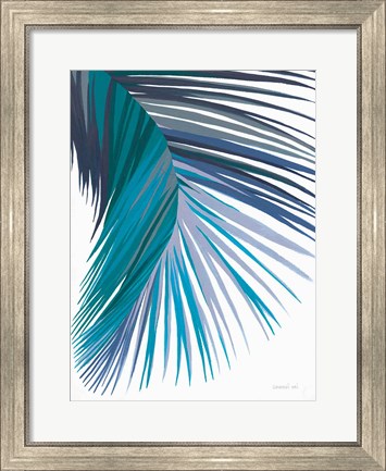 Framed Retro Big Leaf II Cool Print