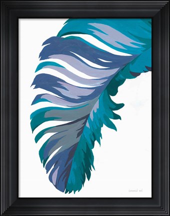 Framed Retro Big Leaf I Cool Print