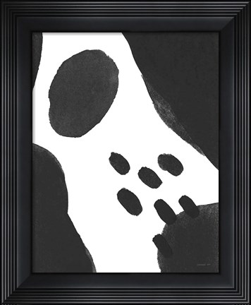 Framed Abstract Tidepool II Black Print