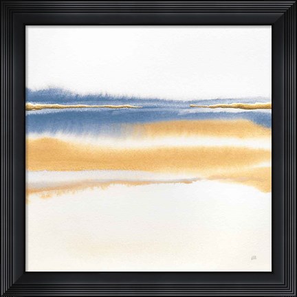 Framed Blue and Orange II Print